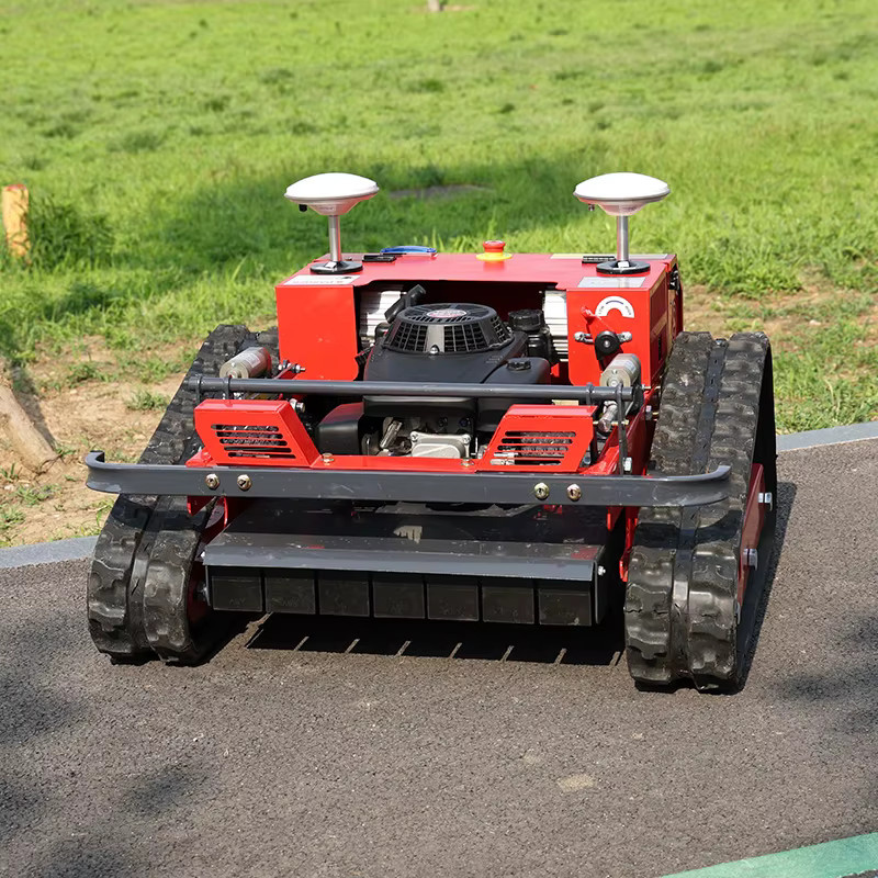AIWEIYA Selbstfahrender 4-Takt-RC-Raupenmäher mit GPS und Hitzebeständigkeit in Rot - Bild 2