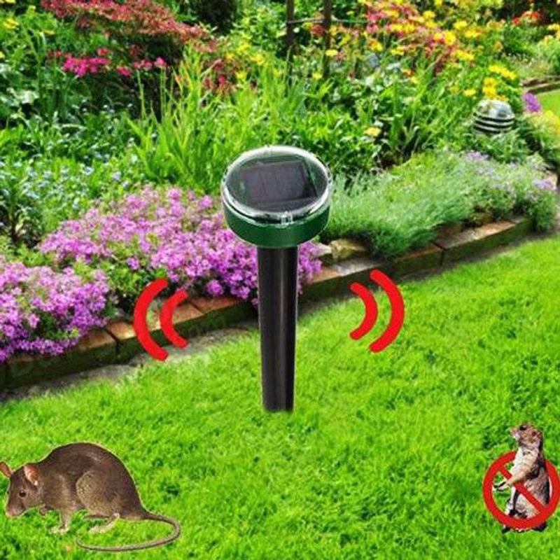 Solar-Ultraschall-Rattenvertreiber für den Außenbereich zur Schädlingsbekämpfung von Schlangen, Maulwürfen, Ratten und Mäusen - Bild 7