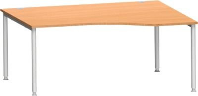 Schäfer Shop Genius Freiformschreibtisch MODENA FLEX in Buche, Breite: 180 cm, Ansatz rechts - Bild 1