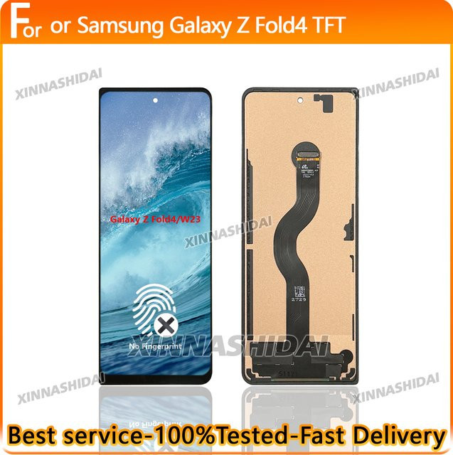 Samsung Galaxy Z Fold 4 TFT Display mit LCD Touchscreen Digitizer Montage in Schwarz - Bild 1