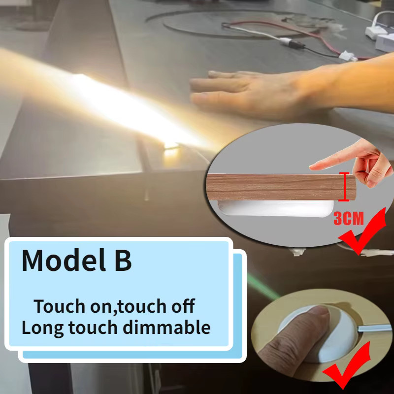 IKSLED Smart Touch LED Lichtschalter mit Dimmfunktion für Holzpaneele, 12V-24V, Weiß - Bild 3