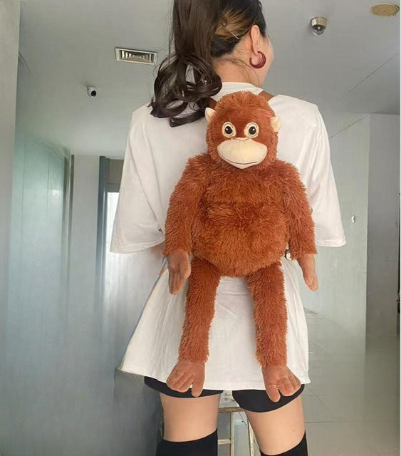 Yiran toy Simulationsaffe Orang-Utan Puppe, Plüschtier, 60cm - Bild 1
