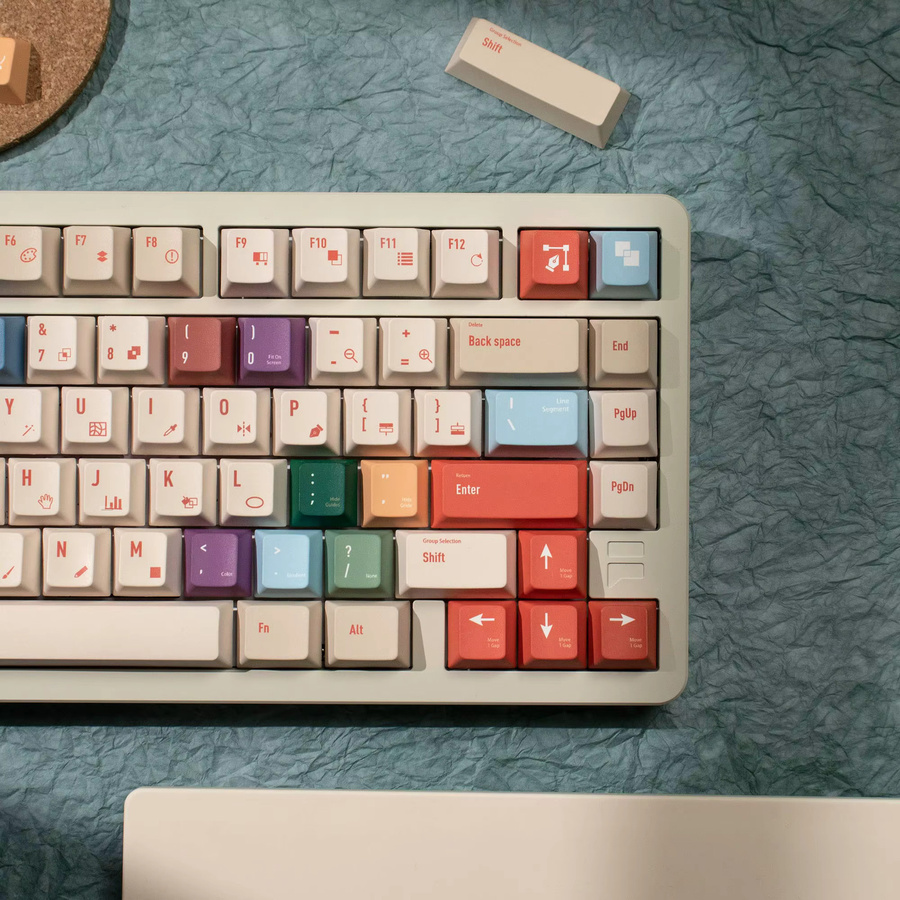 Venit Keys AI Illustrator Keycaps DYE-SUB Cherry Profile PBT Keycap Bunt für mechanische Gaming-Tastaturen - Bild 3