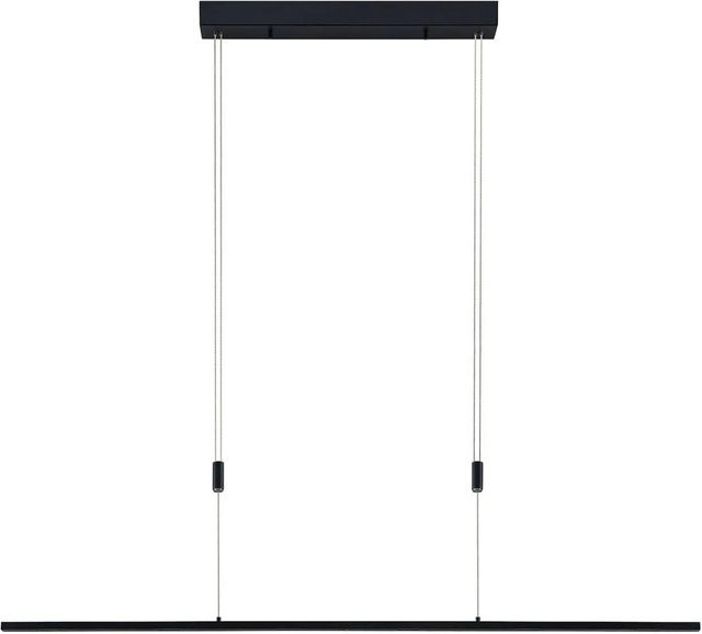 Lucande Stakato LED Pendelleuchte Schwarz Modern 6-flammig Dimmbar aus Metall - Bild 1