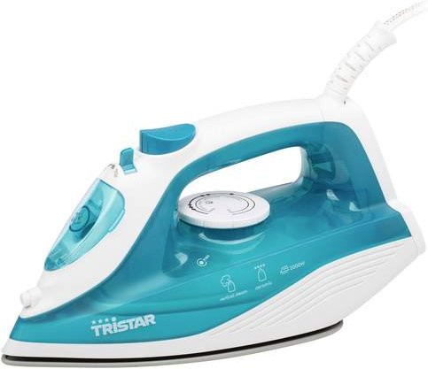 Tristar ST-8300 Dampfbügeleisen mit Keramik-Bügelsohle in Weiß, Blau und Türkis mit 2000W und vertikaler Dampffunktion - Bild 1