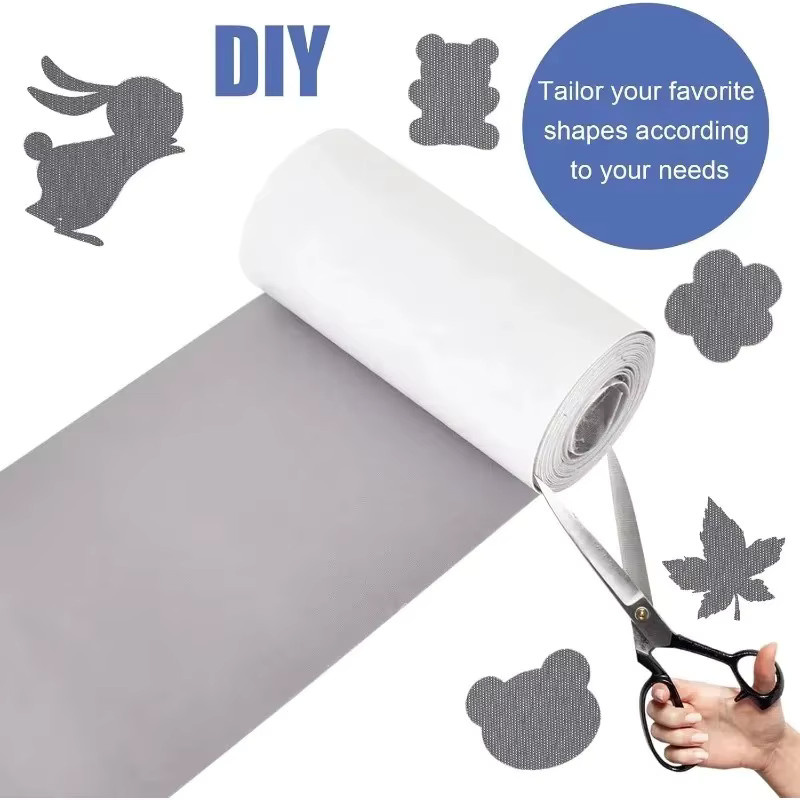 Selbstklebendes Nylon-Reparaturpflaster in Grau für Zelte und Stoffe, 1 Rolle, Länge: 200 cm, Breite: 7,6 cm - Bild 2