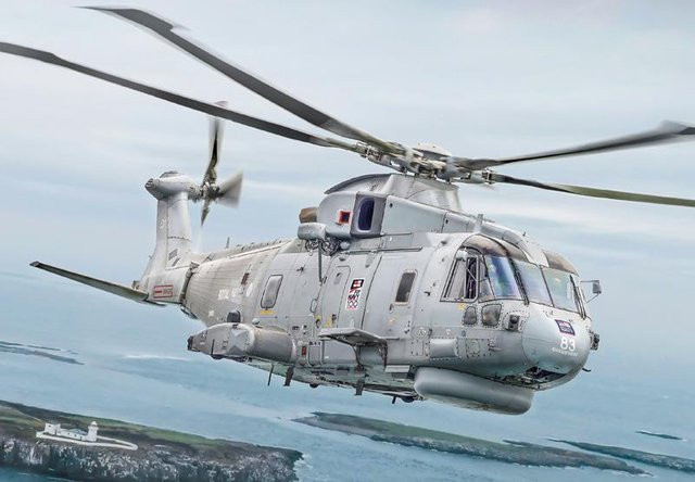 Italeri AW-101 Merlin HM.1, Fahrzeug, 1:72, Grau - Bild 1