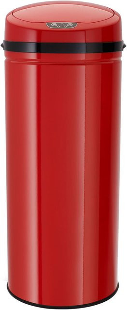 ECHTWERK Infrarot Abfalleimer mit Sensor, rot, rund, 48 l, Durchmesser: 30,5 cm, Höhe: 78 cm - Bild 1
