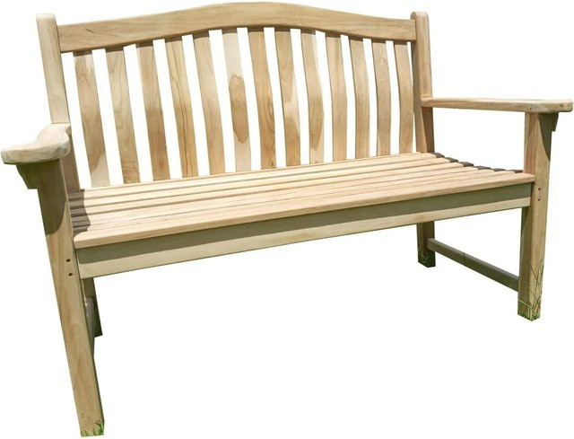 Lex Gartenbank aus Teakholz in Braun, B/T/H: 120 x 65 x 90 cm - Bild 1