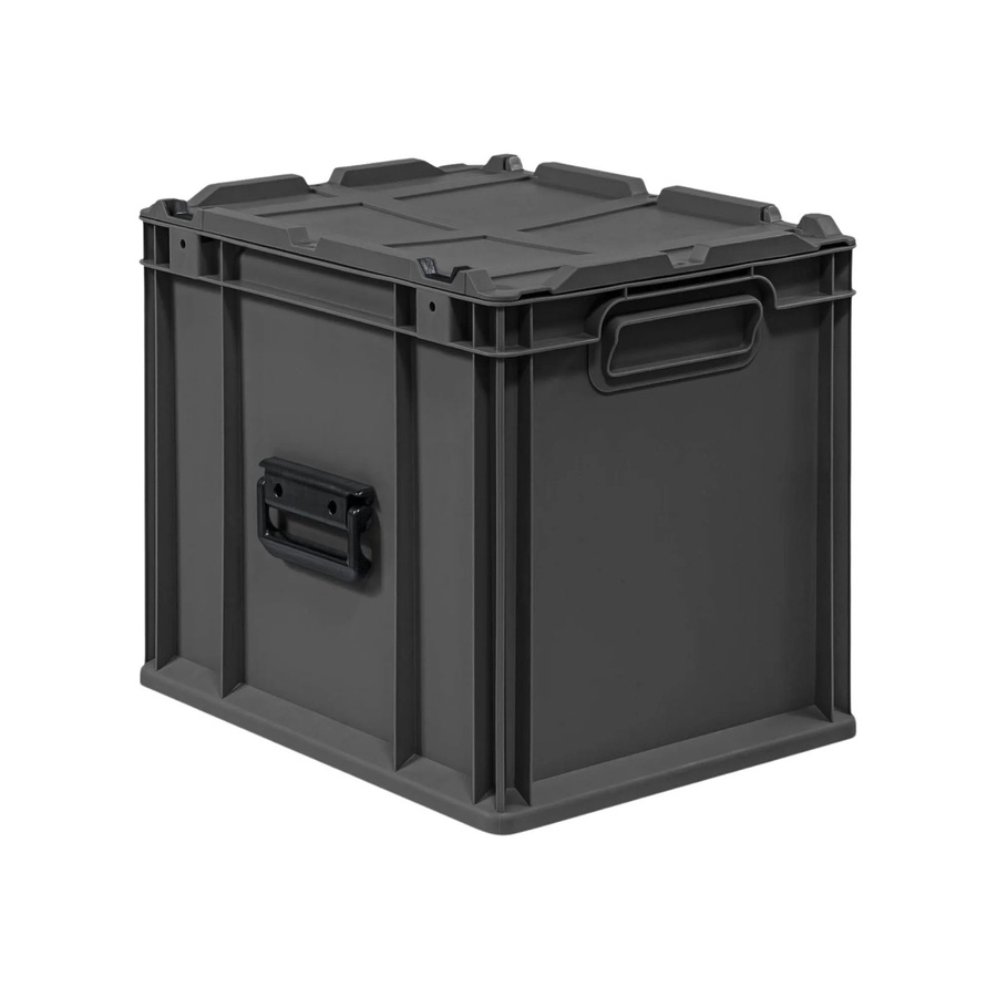 PROREGAL Eurobox Nextgen Transportbox Schwarz, H x B x T: 40 x 33,5 x 30 cm, 30 Liter - Bild 2