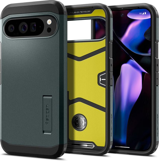 Spigen Tough Armor Schutzhülle für Google Pixel 9 Pro XL in Grün - Bild 1