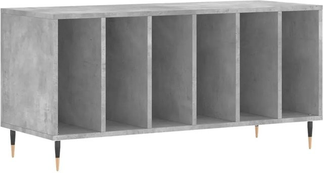 vidaXL Plattenschrank in Betongrau aus Holzwerkstoff und Eisen mit industrieller Note, B/T/H: 100 x 38 x 48 cm - Bild 1