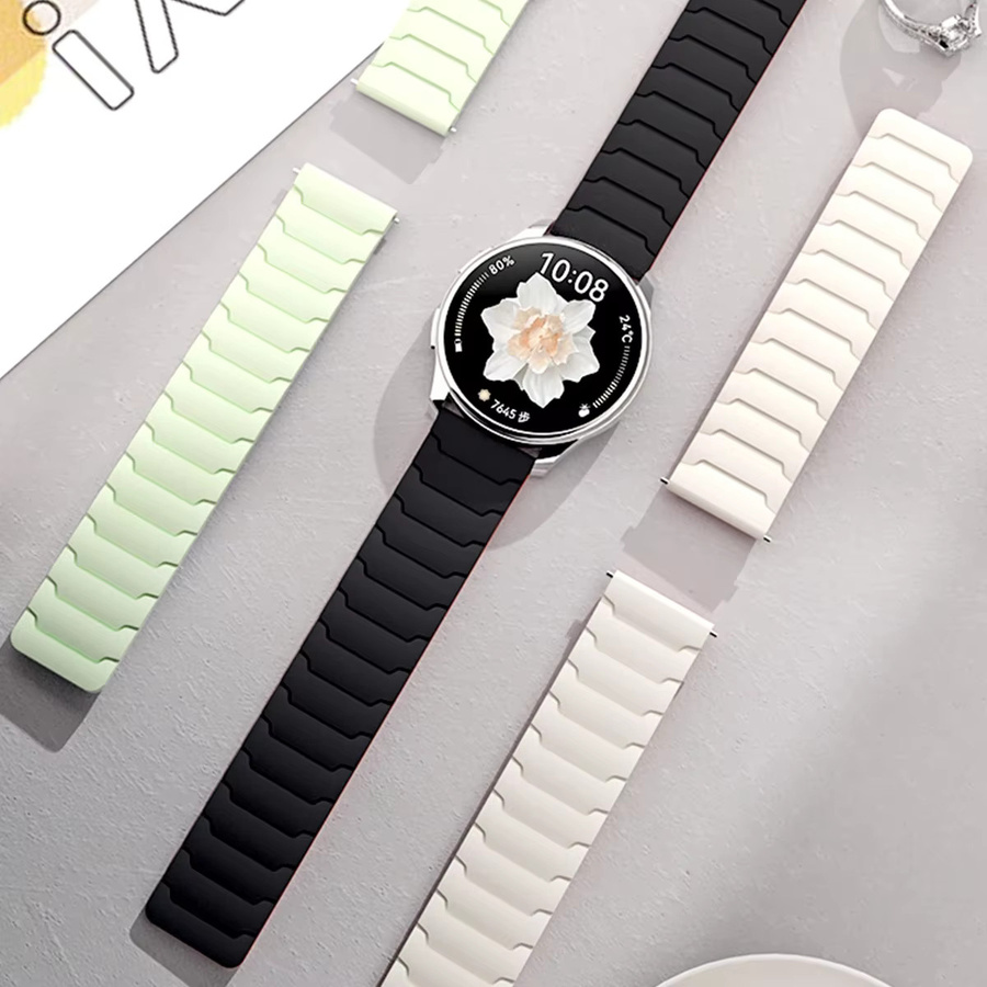 CAOWTAN Uhrenarmband Silikon, Magnetisch, Unisex - Bild 3