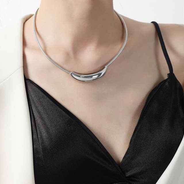 Lucky Star Jewelry Choker Halskette, 18k vergoldet, Edelstahl, gray, Damen - Bild 1