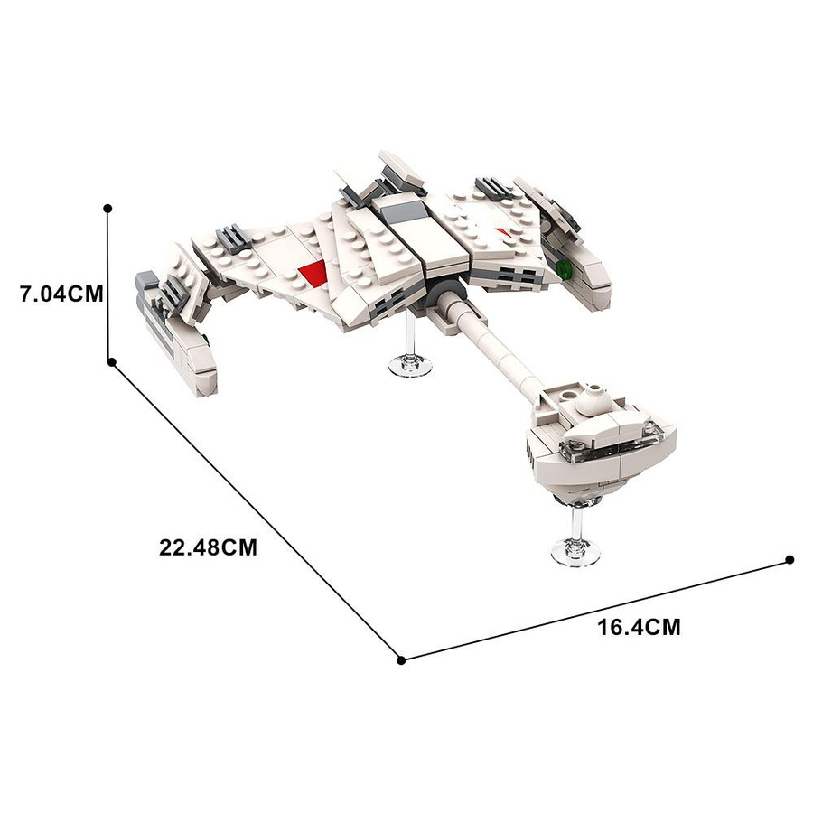 Gobricks Klingonen D7 Kampfkreuzer Bausteine Raumschiff Set - Bild 1