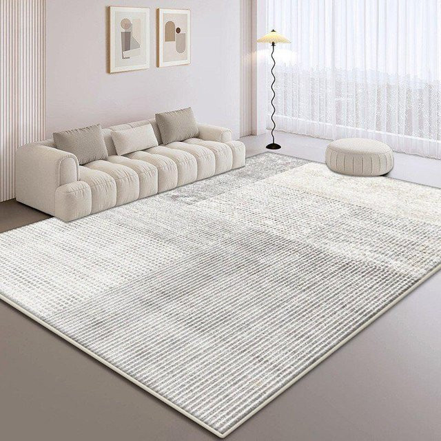 Karpetti Wohnzimmerteppich mit abstraktem Design, grau, rutschfest und leicht zu reinigen, B/T: 160 x 230 cm - Bild 1