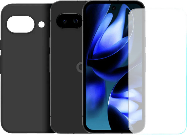 Google Pixel 9a 5G Smartphone 256 GB Schwarz mit Basis-Zubehörset - Bild 1