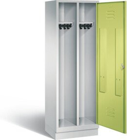 C+P Spind Classic mit Front in Viridigrün und Korpus in Lichtgrau, H 180 x B 61 x T 50 cm - Bild 1
