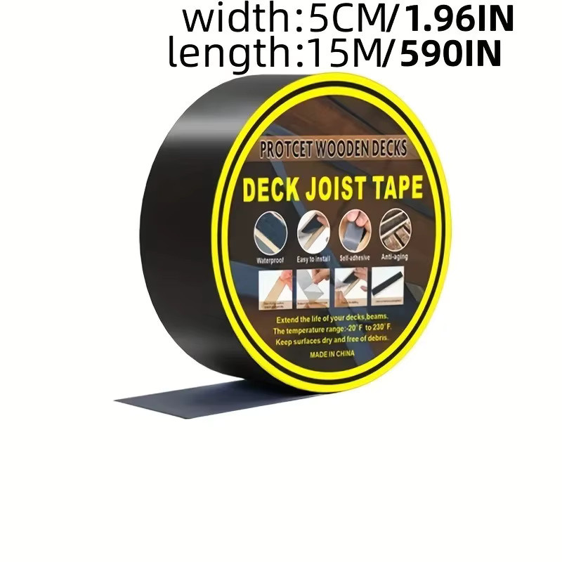 QHSPE Schwarzes Deck-Ticketband mit Butylklebstoff, wasserdicht, korrosionsbeständig und hochtemperaturbeständig - Bild 6