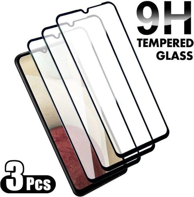 3er-Set Schutzglas 9H gehärtetes Glas für Samsung Galaxy A02 A12 A22 A32 A42 A52 A72 M02 M12 M32 M42 M62 F02S F12 F52 F62 in Transparent - Bild 1