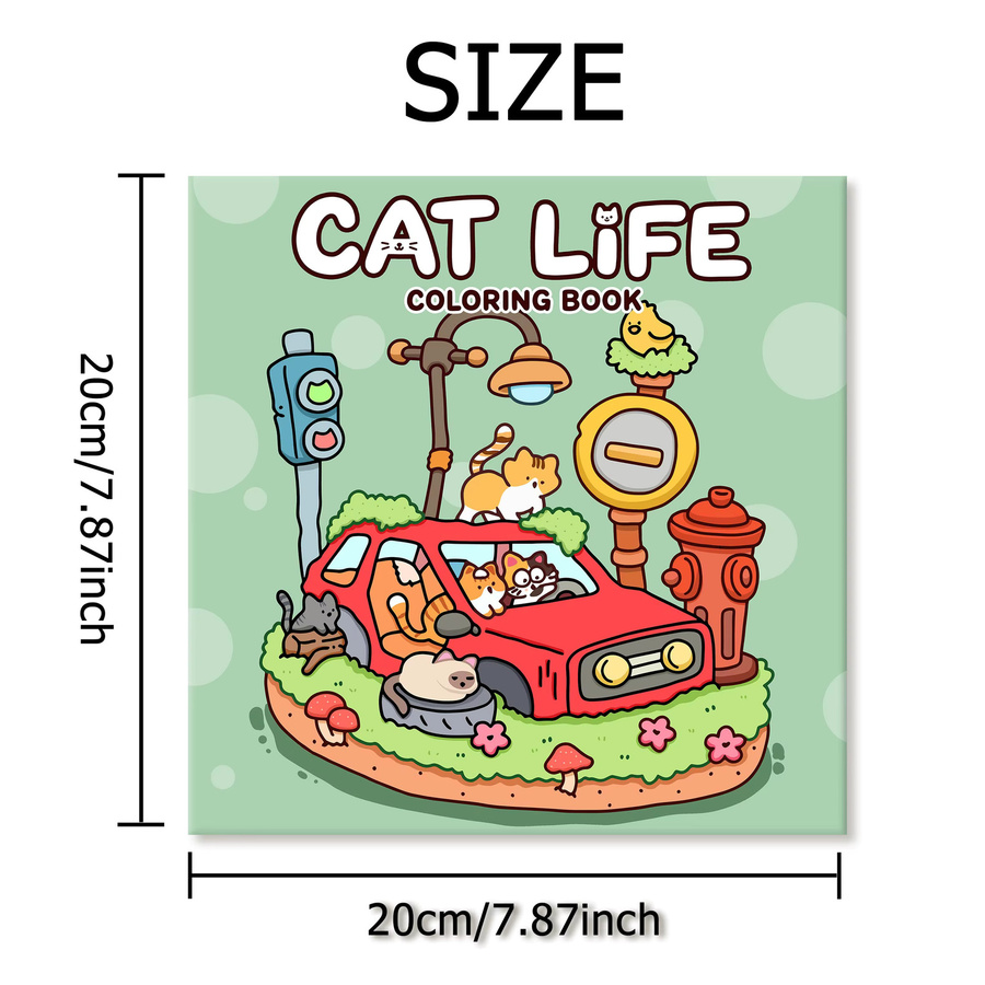 KATZE LEBEN Malbuch für Erwachsene, Tiere, bunt - Bild 2