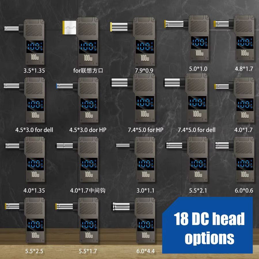 PD100W USB-C auf DC Barrel Jack Adapter Netzteil für Typ-C Ladegeräte - Bild 2