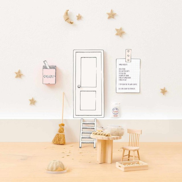 Rico Design Wichtelwelt Deko Set Backen mit Holz und Sand-Modelliermasse - Bild 1