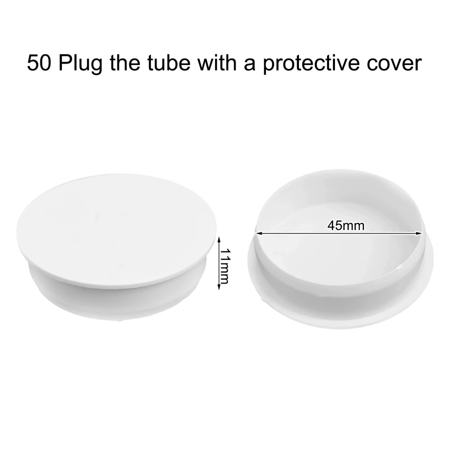 LEENKEA PVC Rohrstopfen zur Kanalisation und Wasserstoppung, Weiß, Durchmesser: 50 mm, 75 mm, 110 mm oder 160 mm - Bild 4