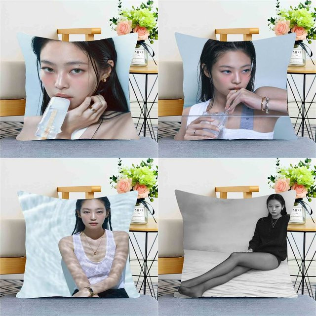 K-pop K-Kim Jennie Kissenbezug für Sofa und Schlafzimmer B/B: 40 x 40 cm - Bild 1