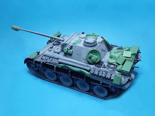 MEEKLION MODEL Tank Beschläge, Modellbau Satz, 1/35, Harz, unbemalt - Bild 1