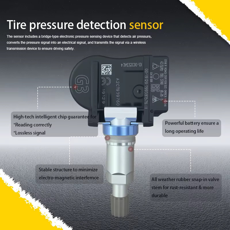 ANWAYTECH Reifendrucküberwachungssensor TPMS BDEL37140 in Schwarz, 433MHz, kompatibel mit Mazda CX-3, CX-5, CX-30, CX-60 und CX-80 - Bild 3