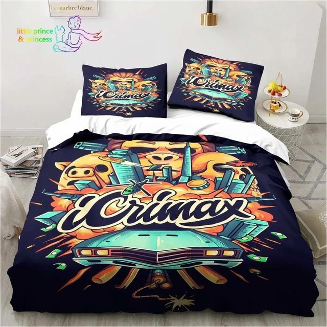 Icrimax 3D-Druck Bettwäsche-Set aus Mikrofaser mit Grafikdesign, Mehrfarbig, B/H: 173 x 218 cm - Bild 1