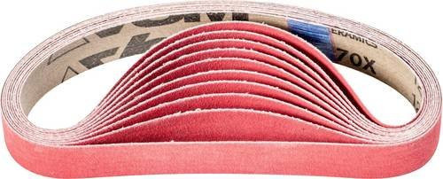 PFERD CO-COOL Keramikkorn Schleifband für Edelstahl, Körnung 120, B: 25 mm, L: 480 mm, 20 Stück - Bild 1