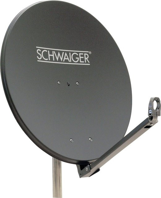 Schwaiger Aluminium Satellitenschüssel Parabolantenne Anthrazit Ø 75 cm - Bild 1