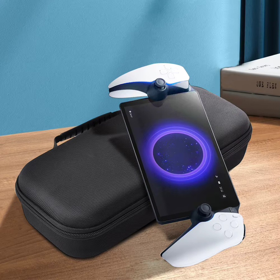 APWIKOGER Schutzhülle für PlayStation 5 Portal Handheld Spielekonsole, Harte Reise-Tragetasche, Schwarz - Bild 3