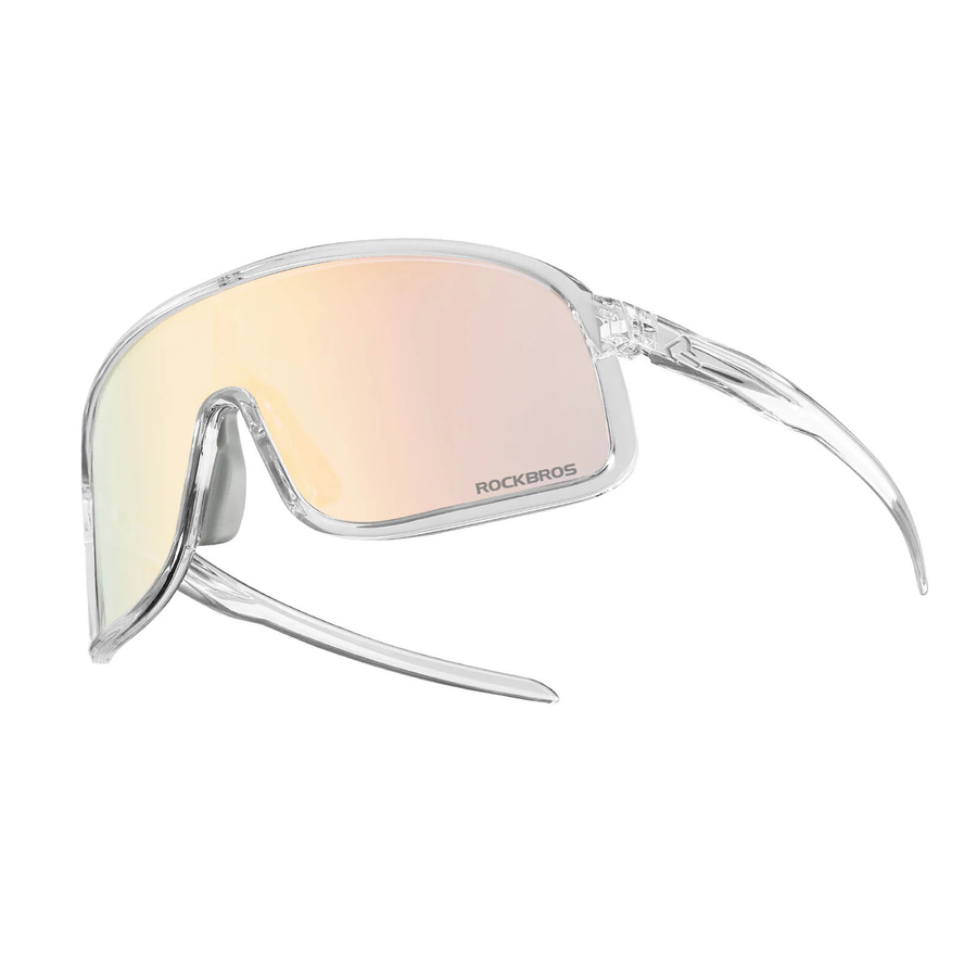ROCKBROS Sonnenbrille, Vollrand, TR90, gelb, transparent, Wrap - Bild 1