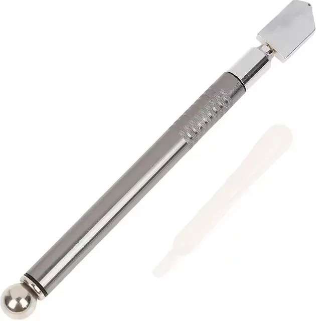 FATCOOL Professioneller Glasflaschenschneider mit Ölzufuhr und Diamant-Schneidefunktion, Farbe: Silber, 178 mm - Bild 1