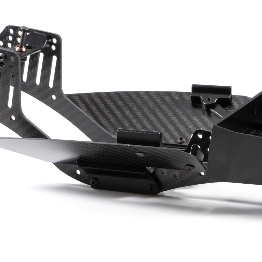 Axial Carbonfaser LCG Chassis Bausatz mit Cheater Bed Boat Sliders - Bild 4