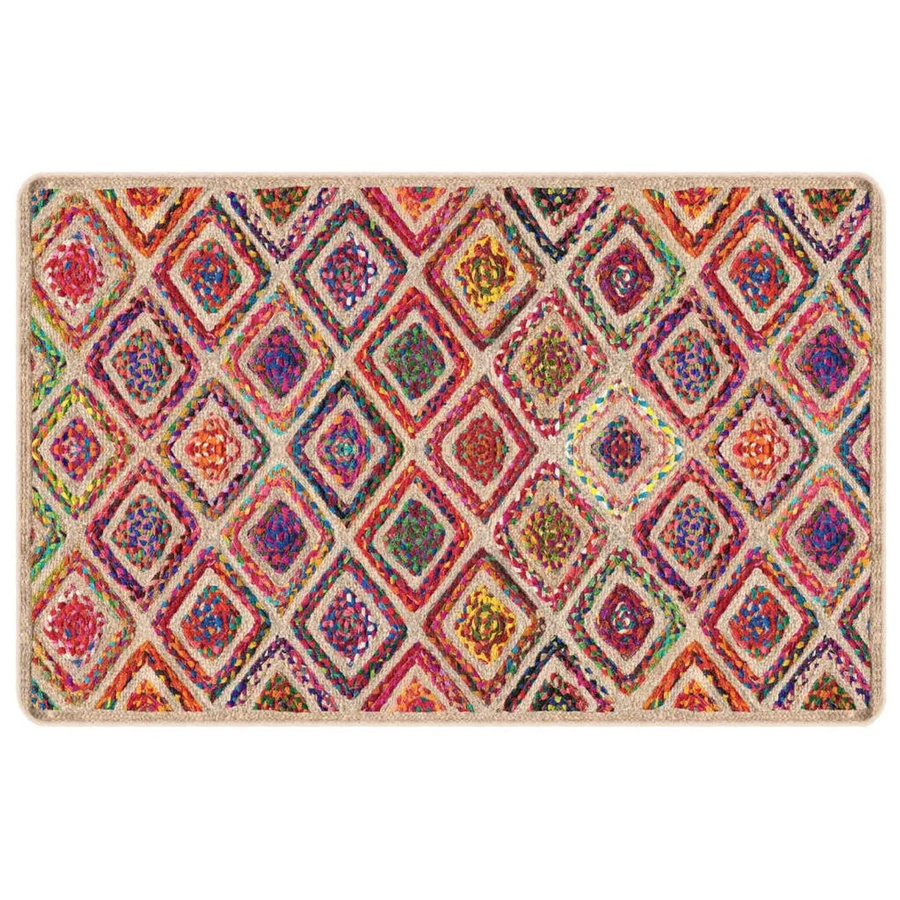 vidaXL Teppich Ethnic Mehrfarbig, Waschbar und Rutschfest, B: 190 cm, T: 300 cm - Bild 2