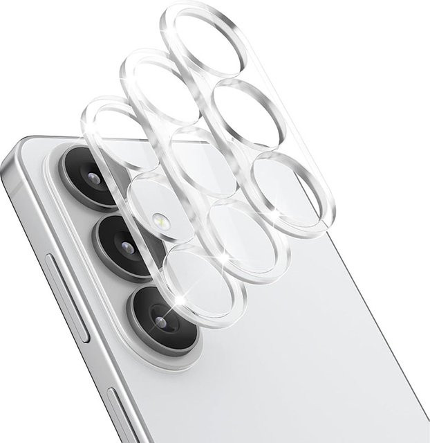 3-teiliger transparenter 3D-Objektivschutz aus gehärtetem Glas für die Rückkamera deines Samsung Galaxy S26 Plus - Bild 1