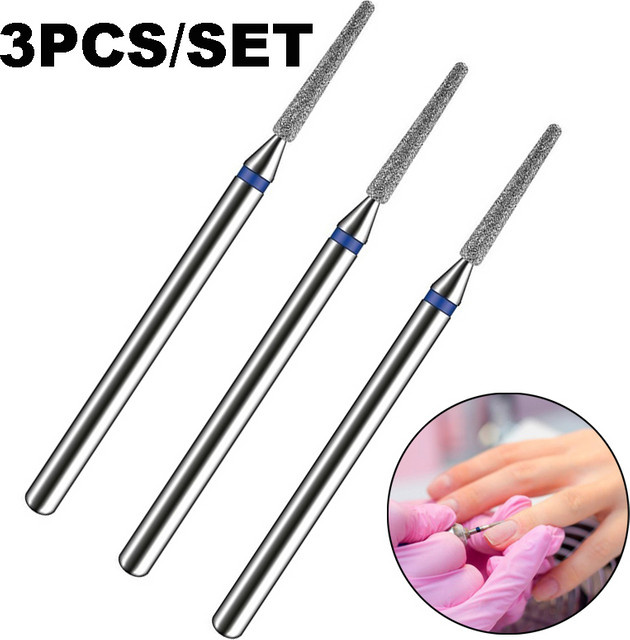 FUMOSIK Nagelbohrer-Kit, Diamantspitzenbohrer 718, 3 Stück - Bild 1
