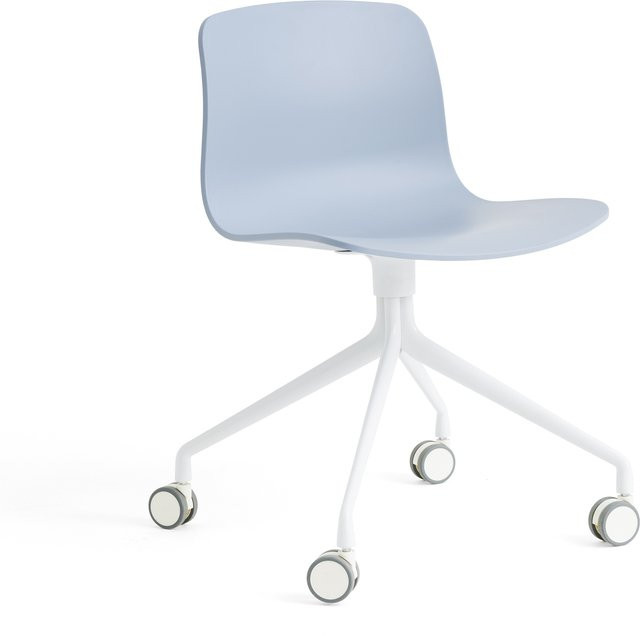 HAY About A Chair AAC 14 Schwenkbarer Designstuhl in Blau mit Rollen - Bild 1