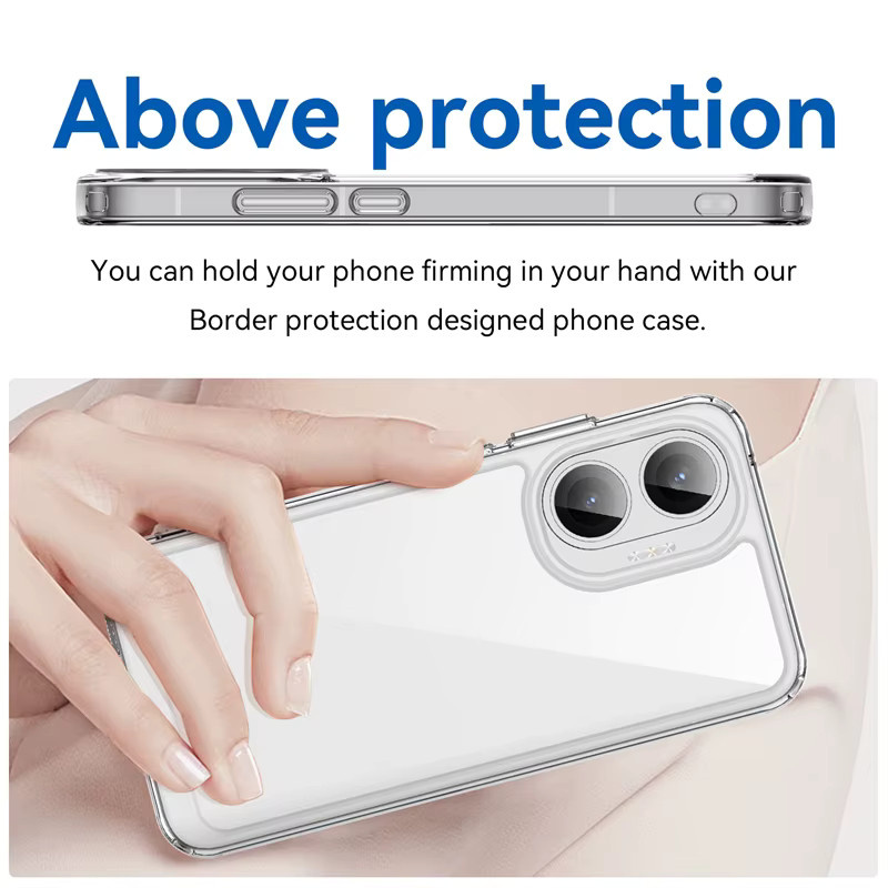 Xiaomi POCO F7 Schutzhülle aus transparentem Silikon in Grau - Bild 2