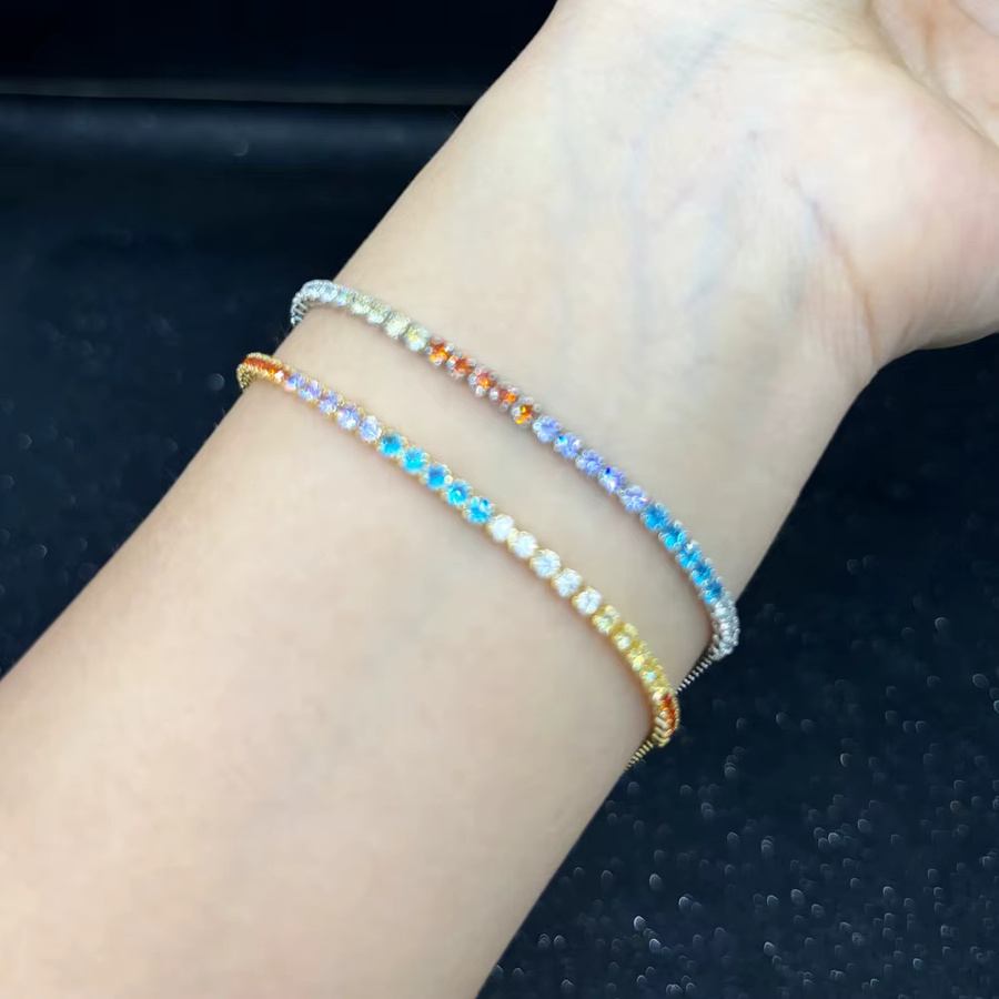 YUYAN Armband, Regenbogen, Zirkonia, Damen - Bild 2