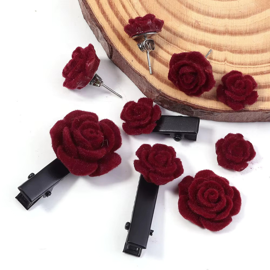 Perlen Rose Blume, Rot, Damen - Bild 2