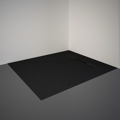 Schulte Duschwanne DWM-Tec ExpressPlus aus Mineralguss, rechteckig, Anthrazit, B/T: 90 x 100 cm - Bild 2