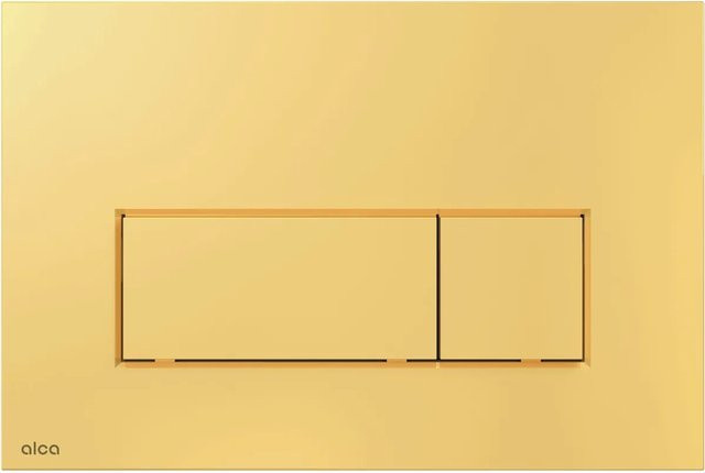 AlcaDrain WC-Betätigungsplatte M575 Dual Flush in Gold matt - Bild 1