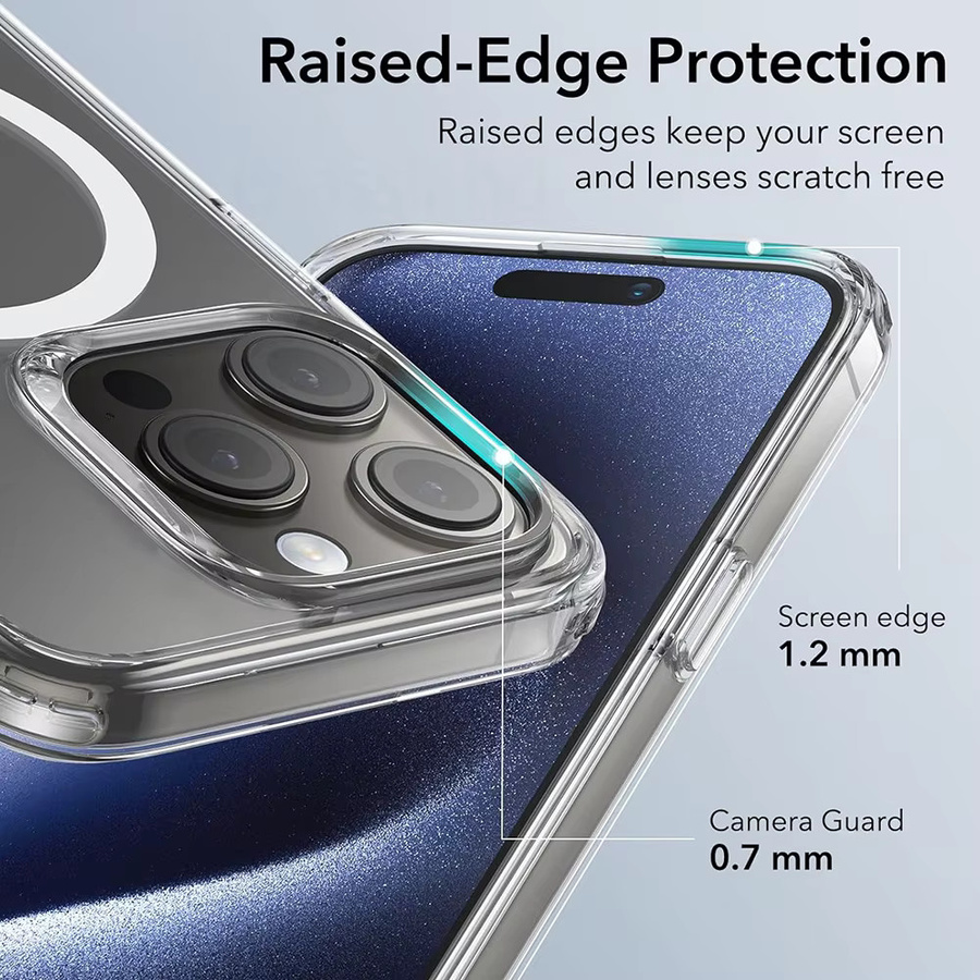 KaiYingF Magnetische MagSafe Schutzhülle für iPhone 11 bis 16 Pro Max, Transparente Kabellose Ladung Rückseite Hülle - Bild 3