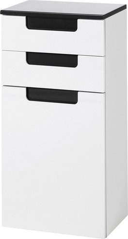 HELD MÖBEL Unterschrank Siena in Weiss, modern mit Soft-Close-Türen und Regalböden, B/H/T: 40 x 79 x 27 cm - Bild 1