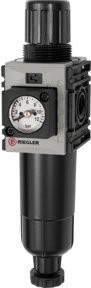 Riegler Filterregler FUTURA-mini Kompaktmanometer Grau G 1/4 0,5-8 bar - Bild 1